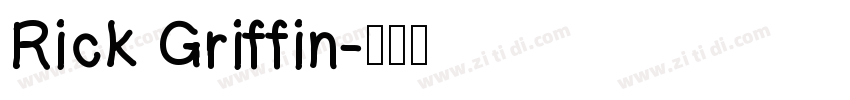 Rick Griffin字体转换